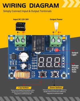 Seloky digital low voltage disconnect display closeup showing clear voltage readout for reliable protection.