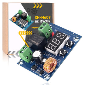 Seloky digital low voltage disconnect switch front view for compact RV and solar setups.