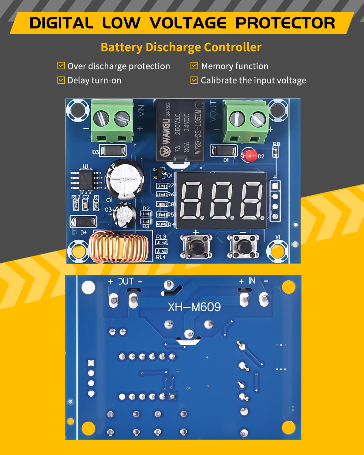 Seloky compact protector inside an enclosure highlights space saving protection for batteries.