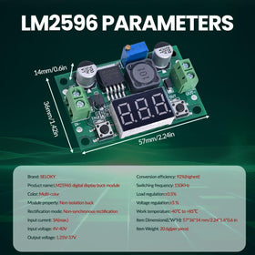 Seloky LM2596 protection diodes safeguard against miswiring and reverse connection