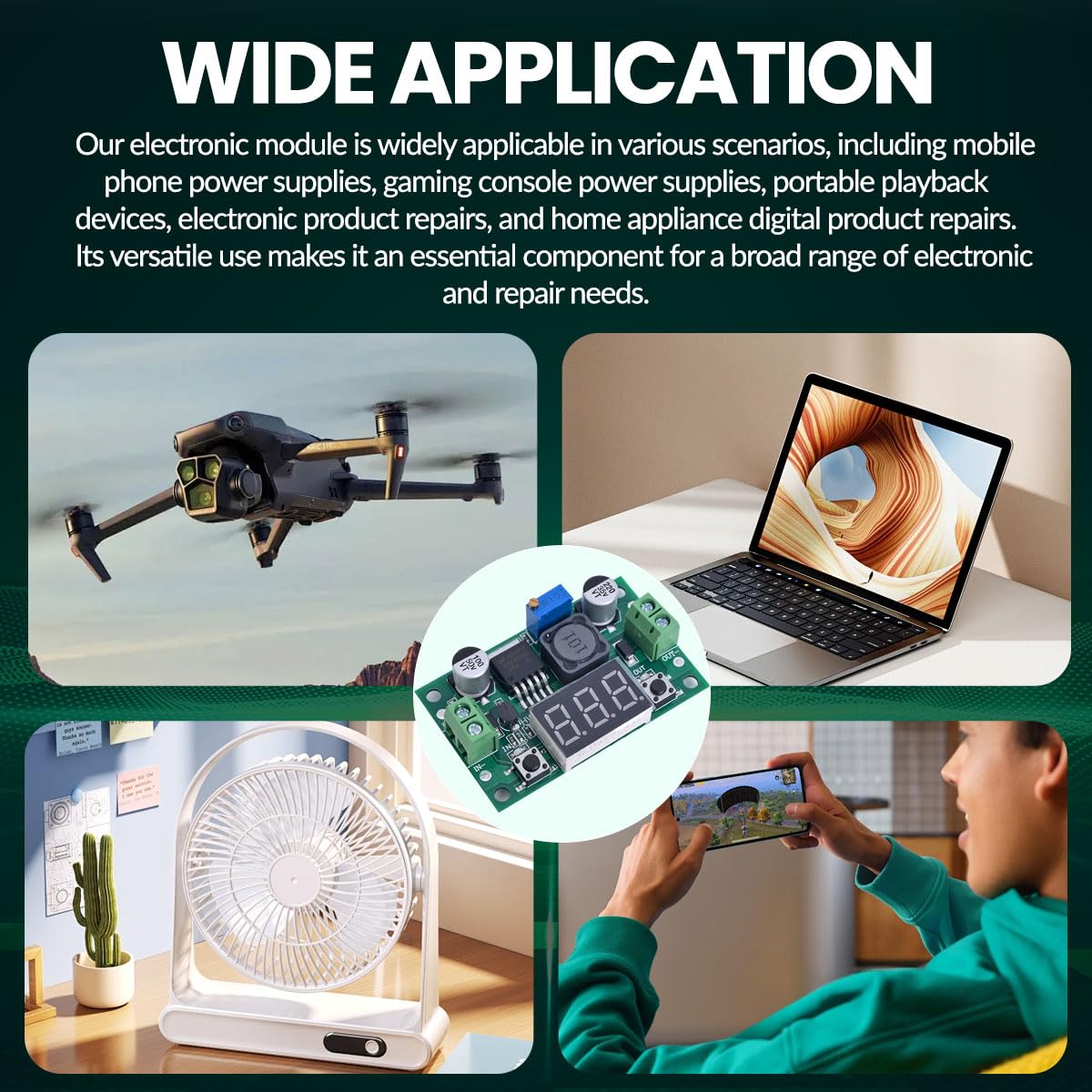 Seloky LM2596 module terminal blocks enable solderless wiring