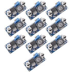 Seloky LM2596S front view with LED indicator for quick status checks.