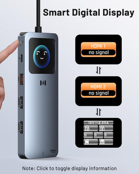 Selore&S-Global LCD display closeup showing live PD and transfer readouts for instant monitoring
