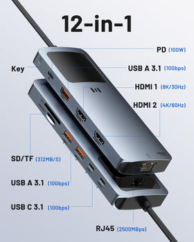 Selore&S-Global rear ports closeup showing HDMI, Ethernet and USB connectors for reliable connections