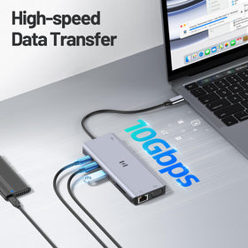 Selore&S-Global close-up of 10Gbps USB-A, USB-C, SD and microSD slots for fast transfers