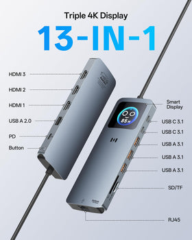 Selore S-Global docking station rear ports enabling fast data transfer and peripherals
