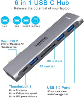 Selore&S-Global hub with 100W PD enables fast charging