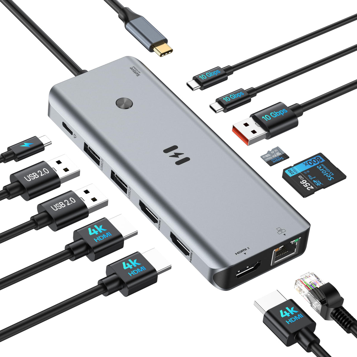 Selore&S-Global USB-C docking station enables triple HDMI 4K multi-monitor setup