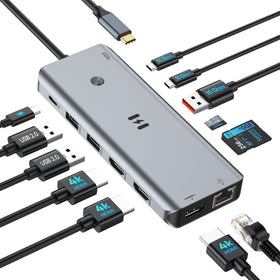 Selore&S-Global USB-C docking station enables triple HDMI 4K multi-monitor setup