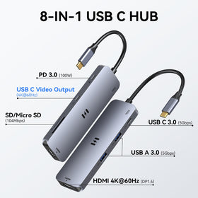 Selore&S-Global hub connected to 4K monitor demonstrating crisp video output