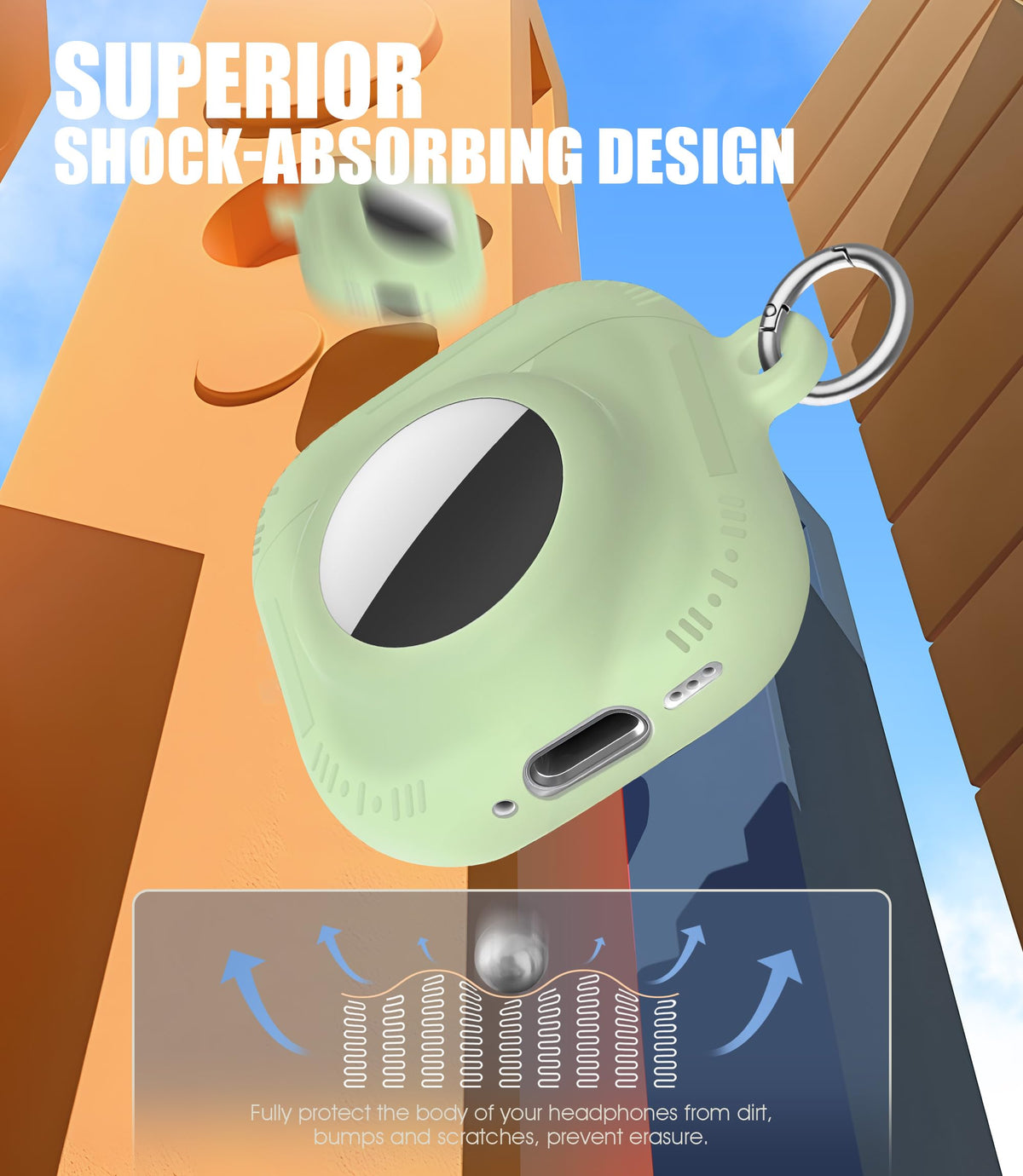 Protective silicone cover guards against scratches and drops while keeping AirTag accessible.