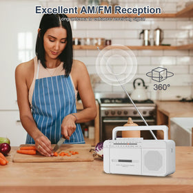 SEMIER 6W speaker delivers rich, room-filling sound for tapes and radio