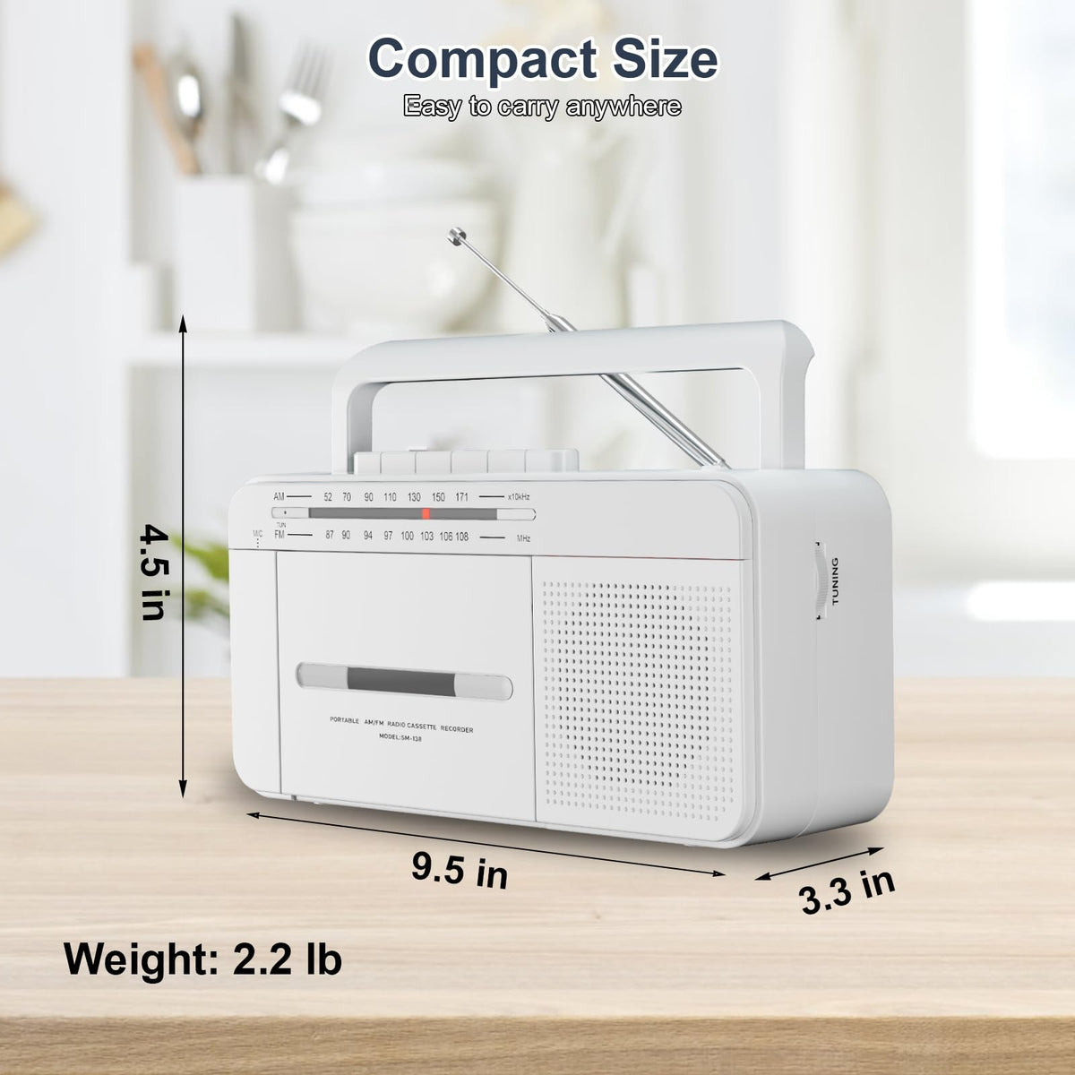 SEMIER AC and battery power options allow flexible use at home or on the go