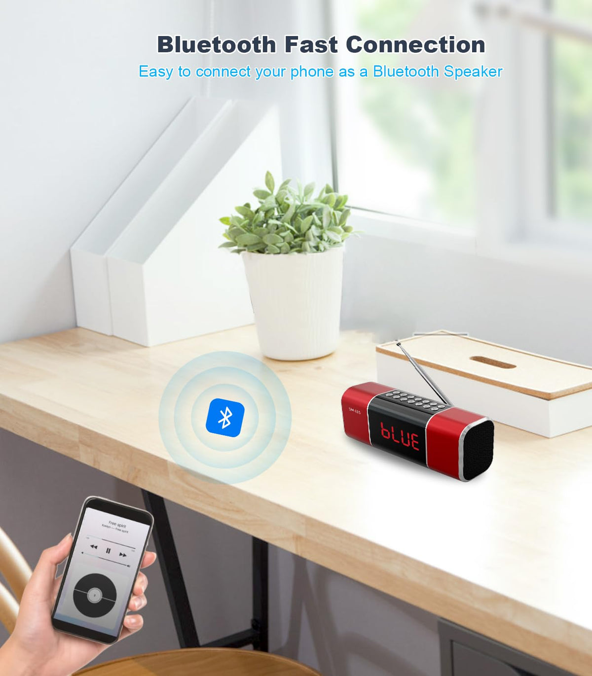 SEMIER Bluetooth pairing enables fast, seamless connections with phones and tablets.