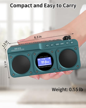 SEMIER dual 4W speakers deliver balanced stereo sound