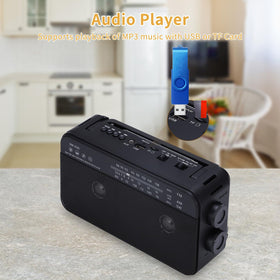 SEMIER radio in use outdoors showcases portability and on-the-go listening