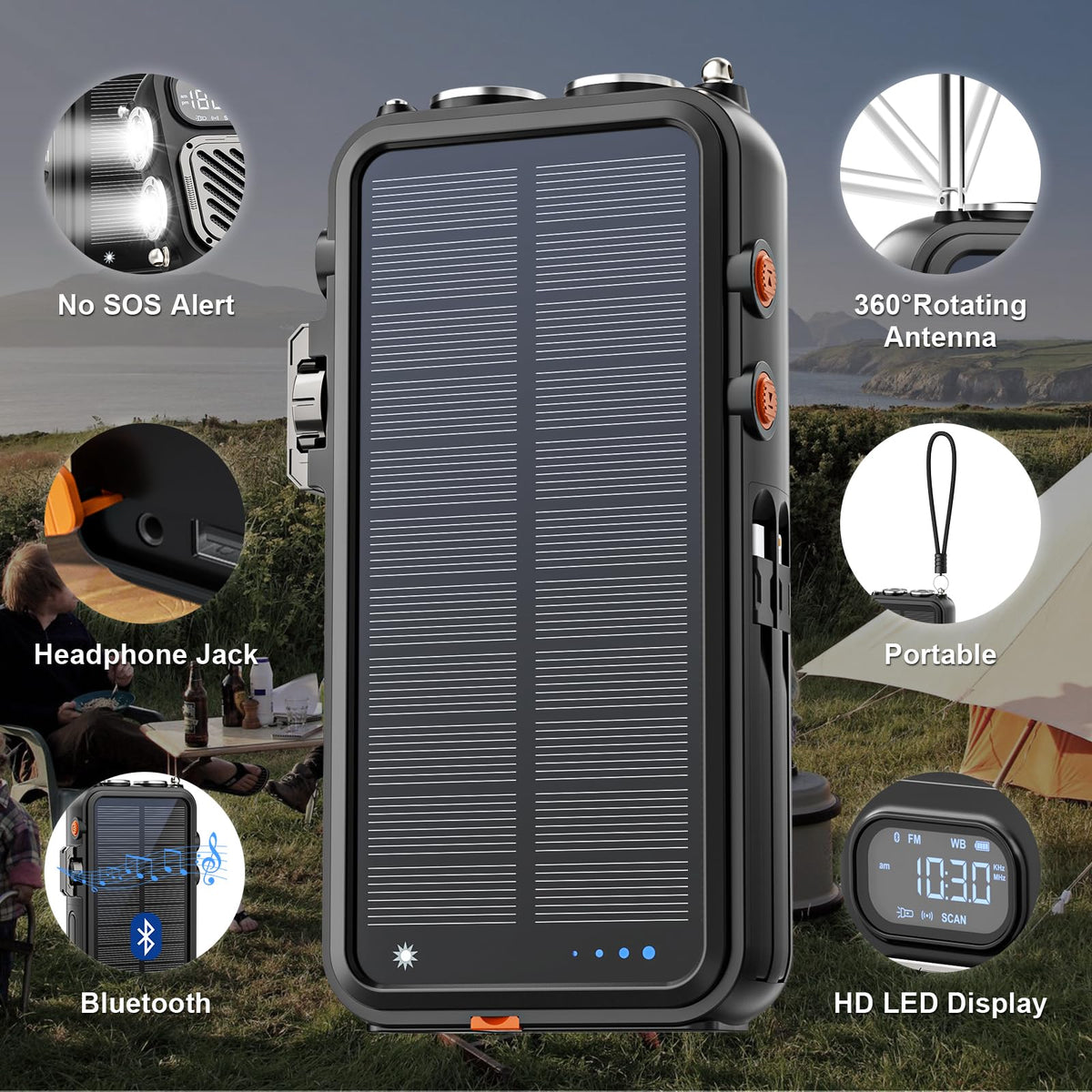 Semmorn SOS flashlight active, bright emergency illumination advantage