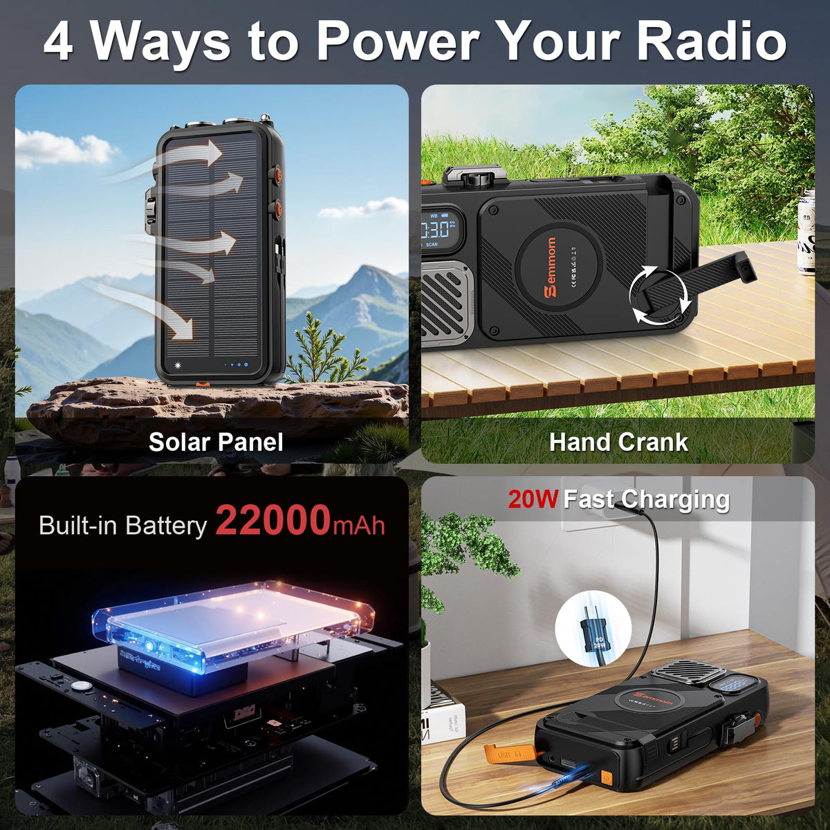 Semmorn wireless charging a phone, cable-free fast charging benefit