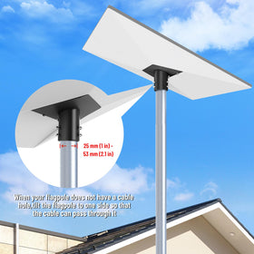 Semusgx Gen3 bracket antenna in black with sturdy support.