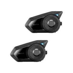 Sena 30K front view showing compact motorcycle headset design for riders