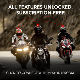 Sena 50S mesh intercom in action enabling quick rider conversations.