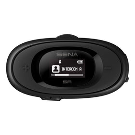 Sena 5R front unit showing controls and compact design for easy helmet fit