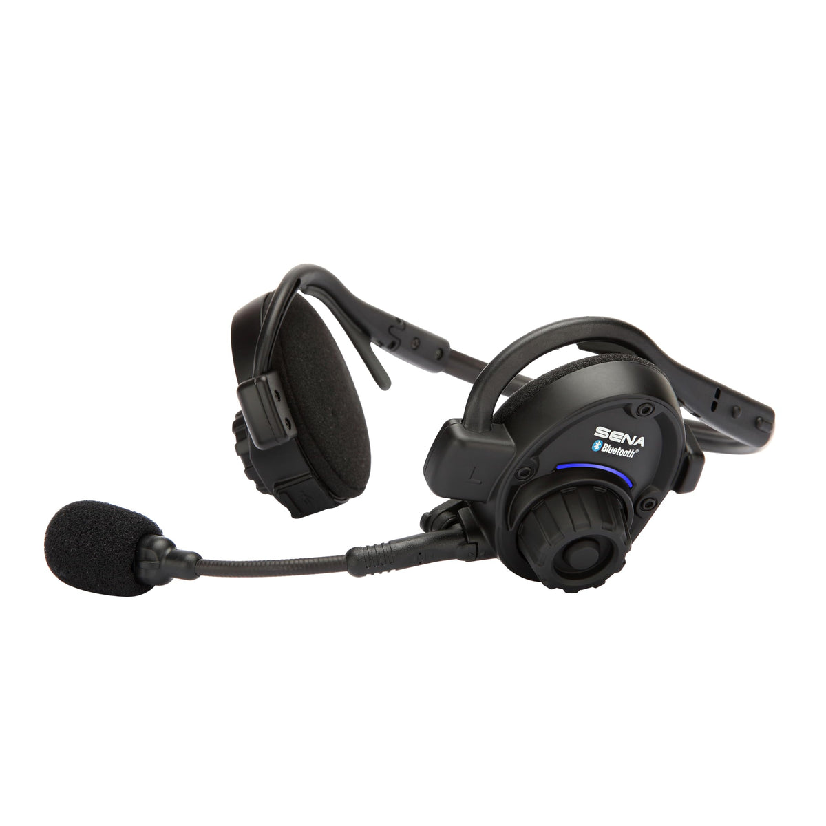 Sena SPH10 front view of the outdoor headset for clear calls.