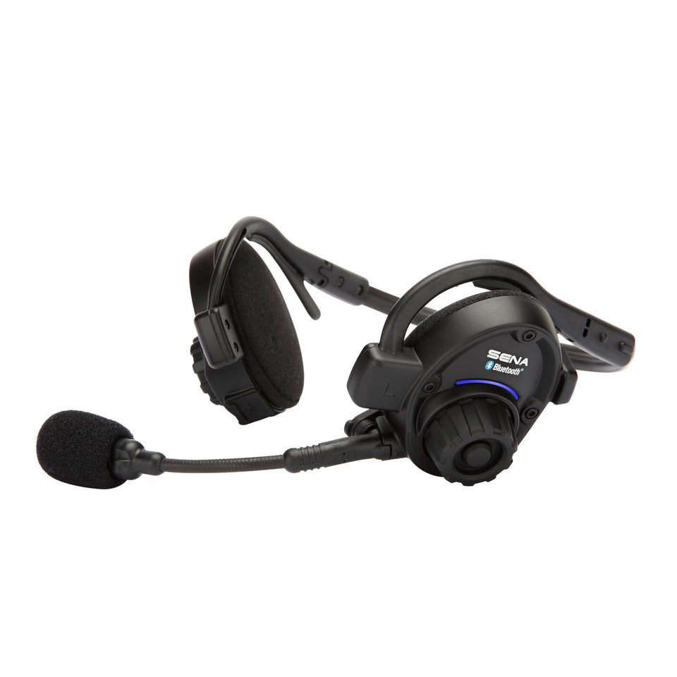 Sena SPH10 front view of the outdoor headset for clear calls.