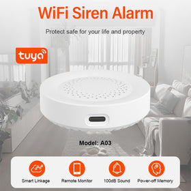 SENCKIT WiFi Siren wall-mount ready for discreet placement