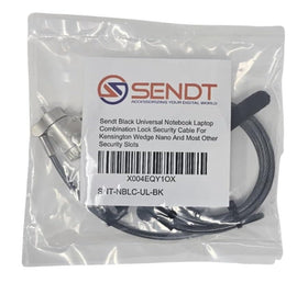 Sendt easy-install security cable protects notebooks on the go.