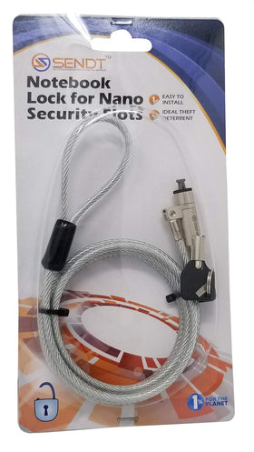 Sendt silver lock with cut-resistant cable deters tampering in transit.