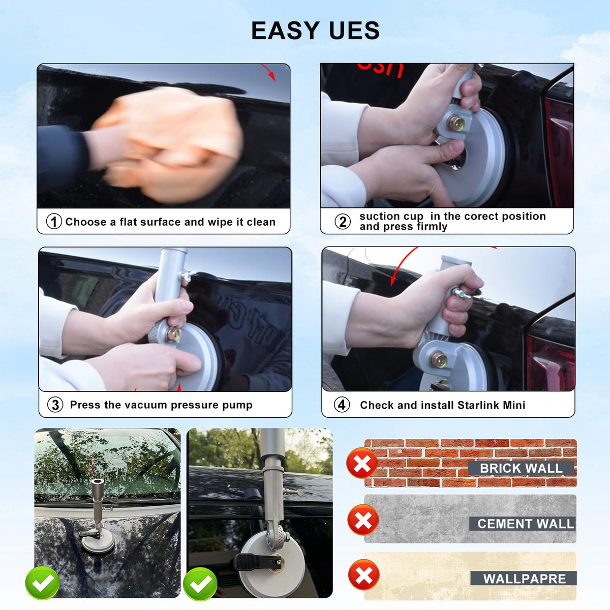 SENIKO setup on car windshield highlighting easy in-vehicle installation