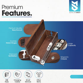 SenlanMot lid detail with magnetic closure offering secure, easy access