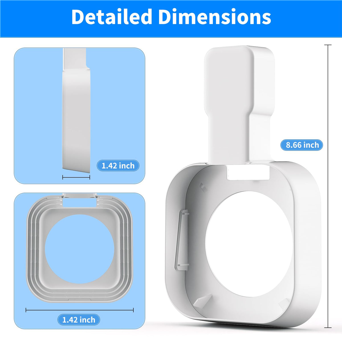 SENLEG eero 7 wall mount ABS structure provides durable, stable support for your router.