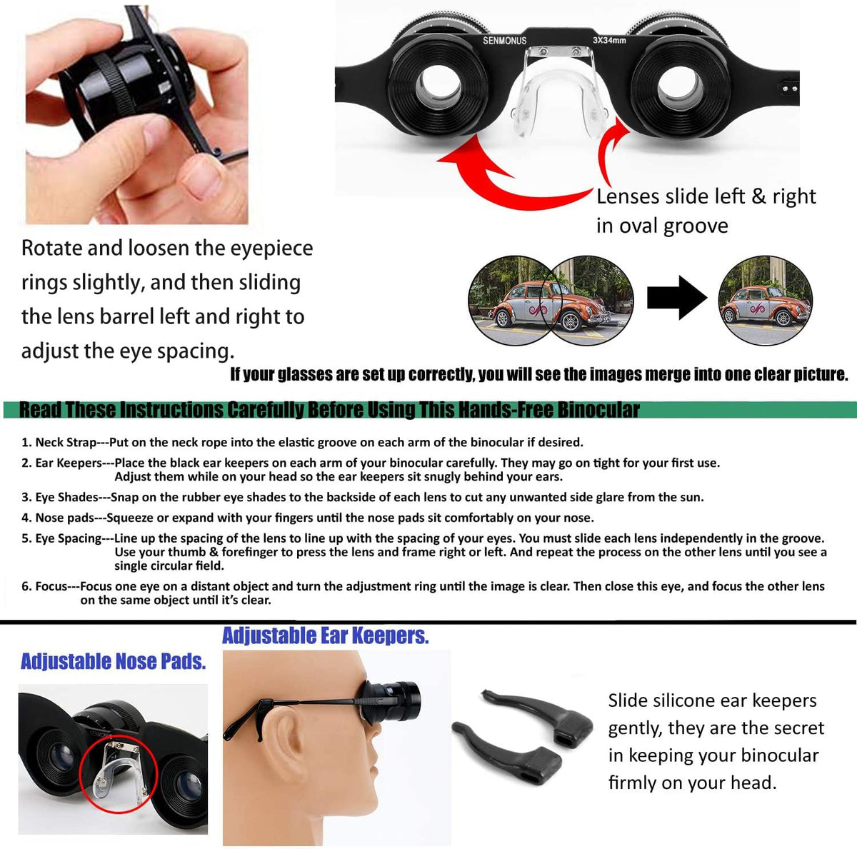 SENMONUS beside a hand showing lightweight scale and portability benefit