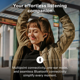 Sennheiser ACCENTUM open-earbuds USB-C charging cable included for quick recharge
