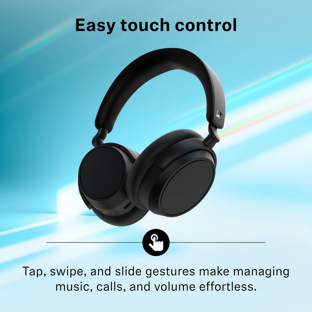 Sennheiser Accentum Plus transparency mode lets you hear surroundings.