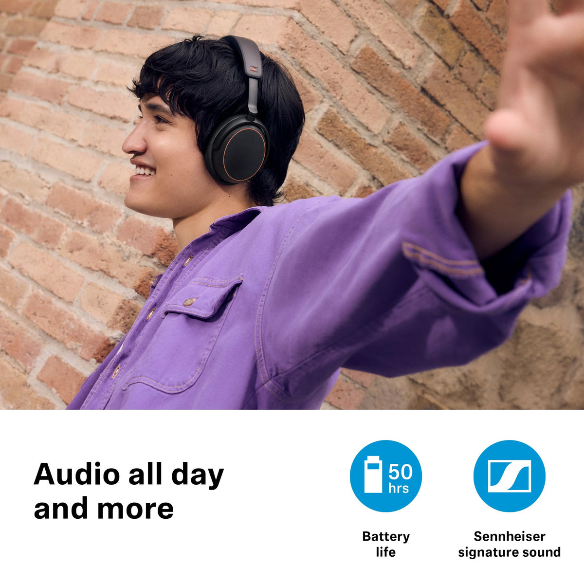Sennheiser Accentum worn for long-haul comfort during commutes and work sessions