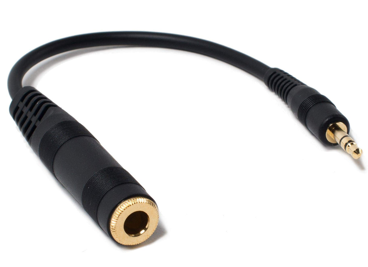Sennheiser adapter cable with 1/4 to 1/8 inch plugs for wider headphone compatibility