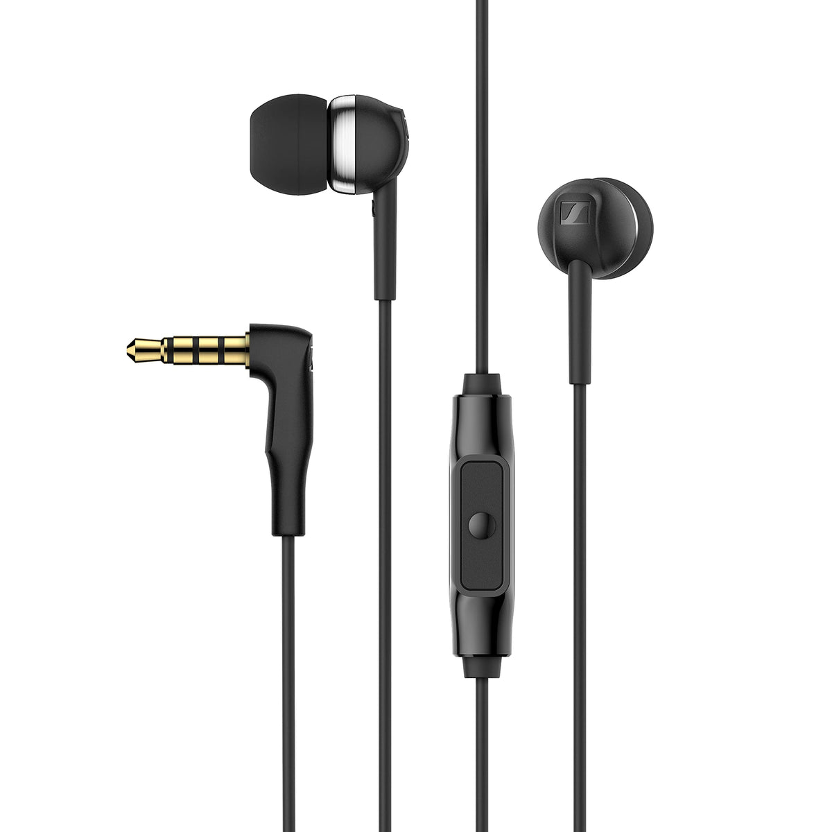 Sennheiser CX 80S earbuds close-up highlighting balanced sound and comfort.