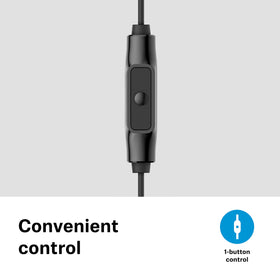 Sennheiser CX 80S inline remote enables simple music control.