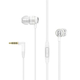Sennheiser CX 300S front view showing earbud design and clear branding for reliable audio