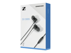Sennheiser CX 300S worn in-ear demonstrating secure fit and enhanced bass during use