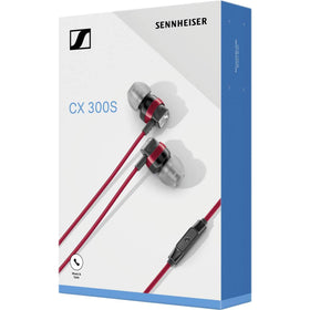Sennheiser CX 300S with four ear tip sizes shown for personalized fit