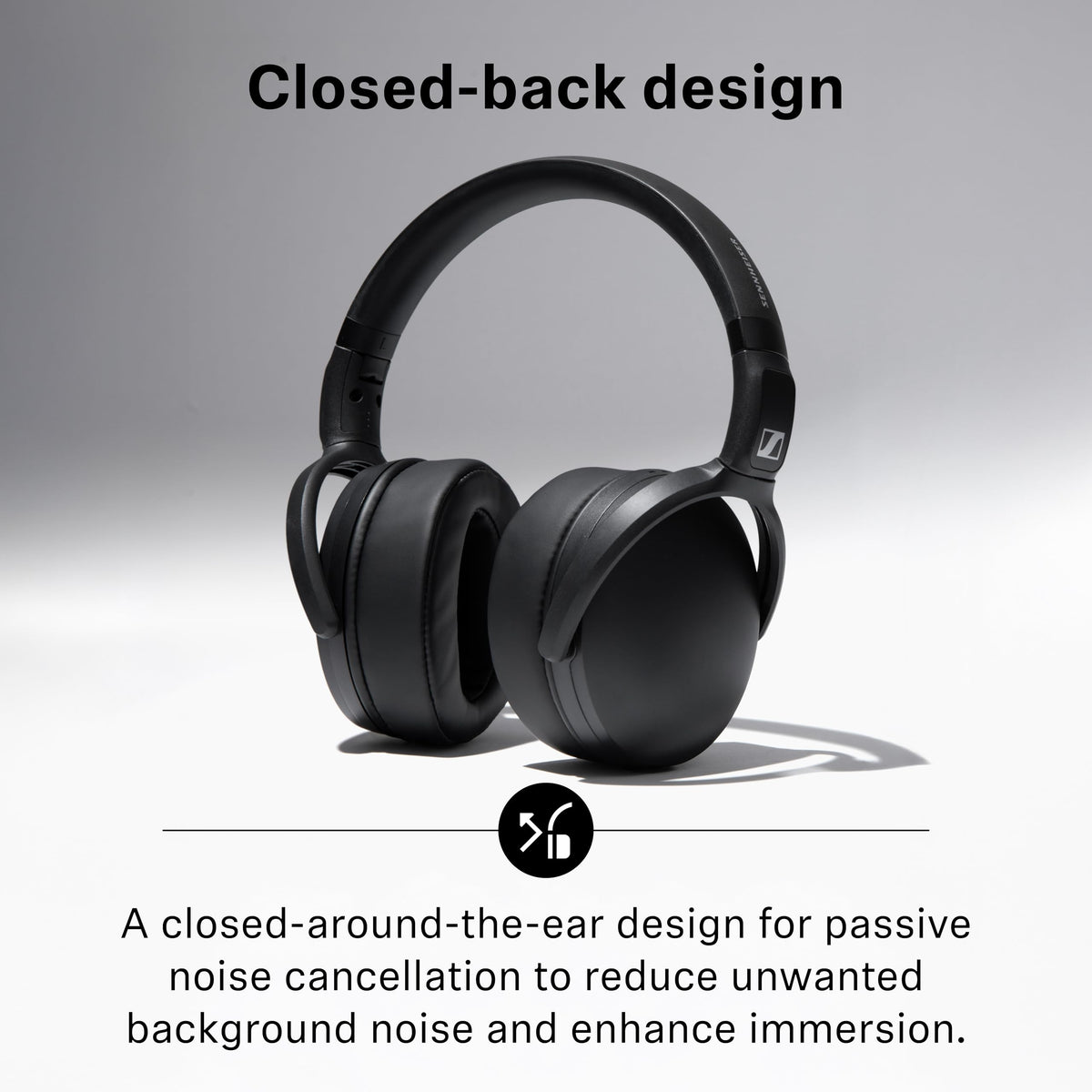 Sennheiser HD 400U built-in microphone for hands-free calls.