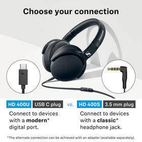 Sennheiser HD 400U delivers detailed wired sound.