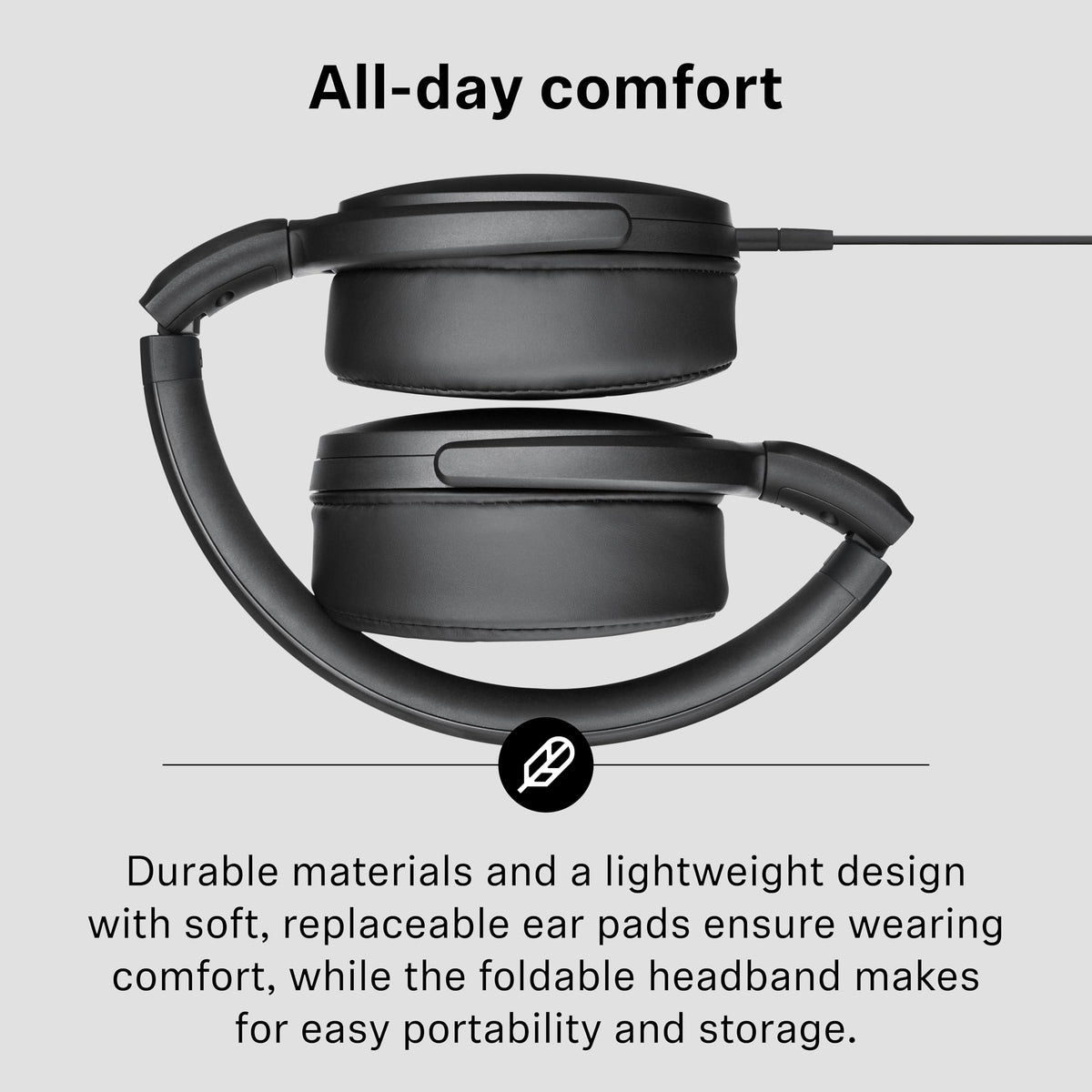Sennheiser HD 400U lightweight structure for daily commuting.