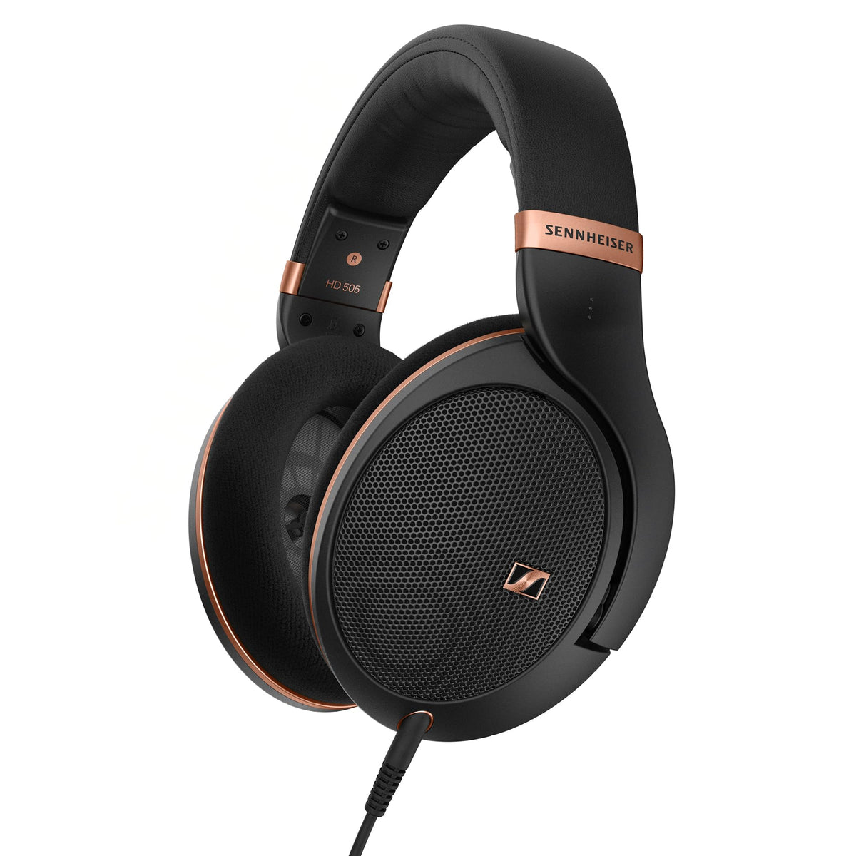 Sennheiser HD 505 copper edition open-back earcups with airy soundstage for music