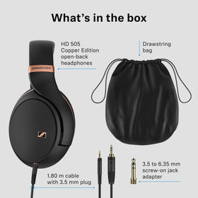 Sennheiser HD 505 copper edition open-back design for spacious music listening