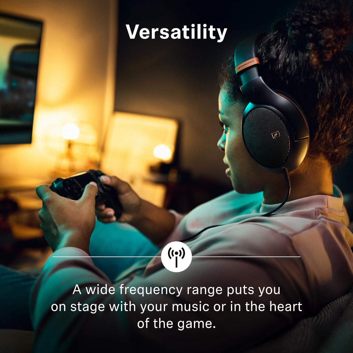 Sennheiser HD 505 copper edition velour ear pads enhance comfort during long sessions